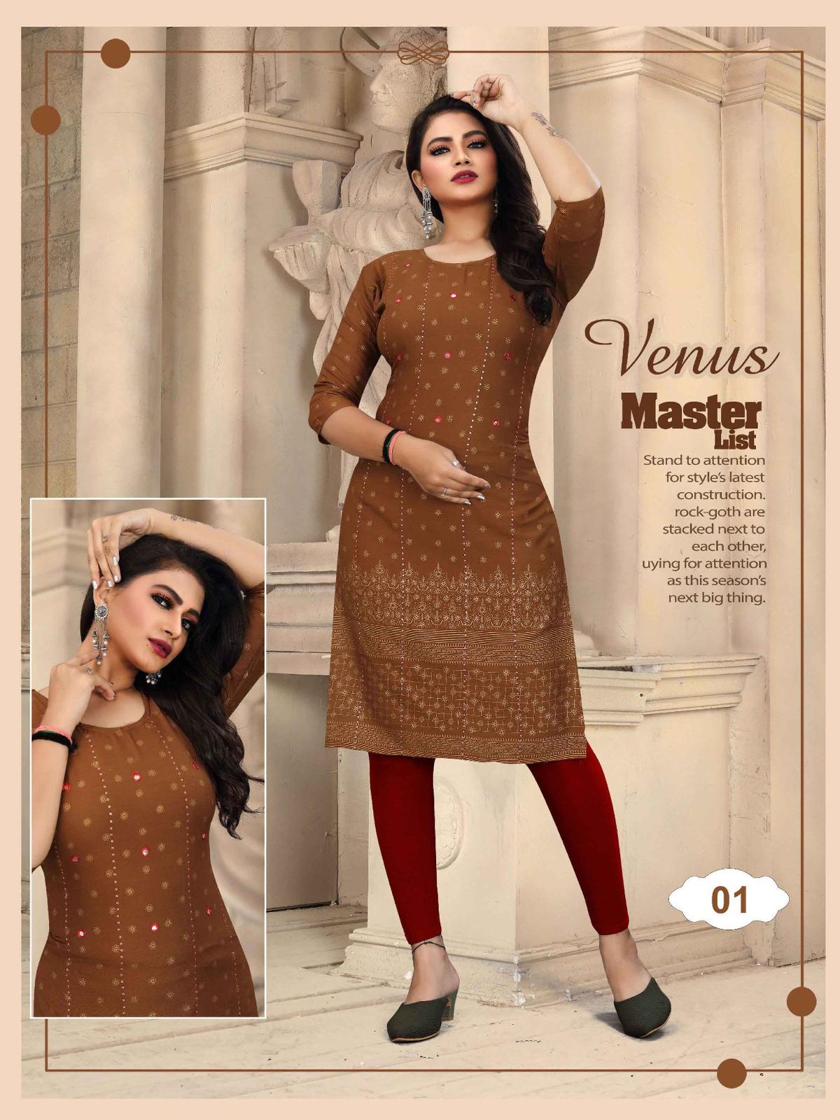 Aagya Venus Ethnic Wear Wholesale Kurti Collection